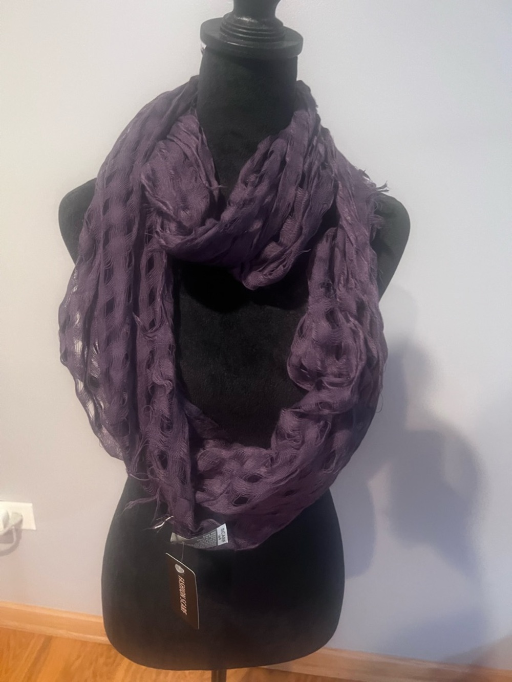 Lightweight Purple Infinity Scarf - Women Accessories